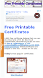 Mobile Screenshot of freeprintablecertificates.net